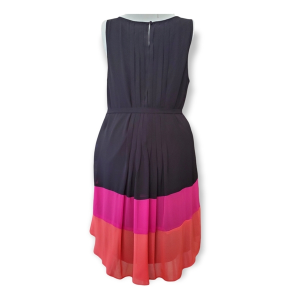 Apt 9 Colorblock Shift Dress Black, Pink, Melon 1X - Picture 4 of 9